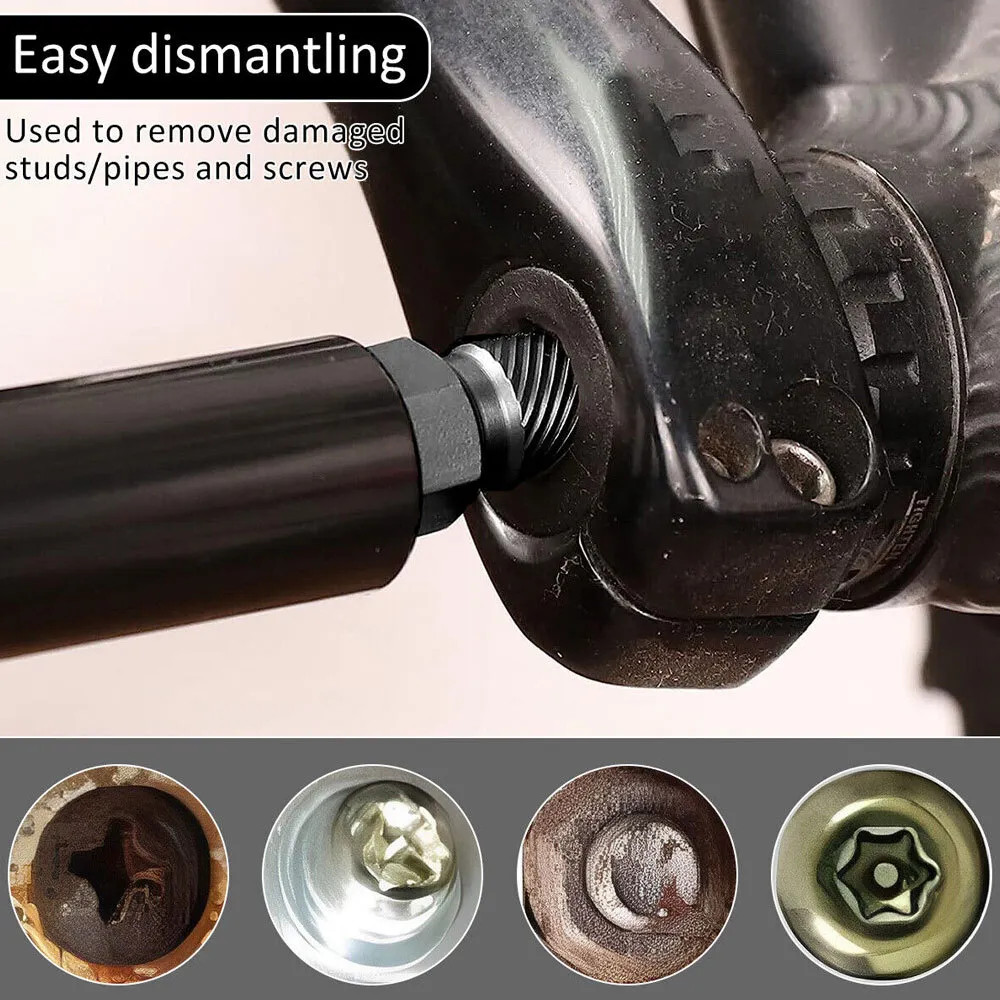 Screw Extractor Kit Damaged Screw Remover Set Easy Out Drill Bits Bolt Stud 10Pc