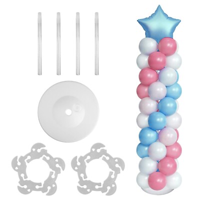 Large Balloon Arch Set Column Stand Base Frame Kit Birthday Wedding Party Decor