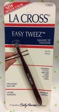 Sally Hansen La Cross Easy Tweeze Square Tip Tweezers 71823 Metallic color NEW