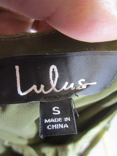 Lulus Maxi Dress Womens Small Dark Green Midi Halter Sleeveless NEW - 第 7/9 張圖片