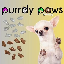 Soft Nail Caps For Dog Claws ( GLITTER COMBINATIONS )  Purrdy Paws * up to XXL