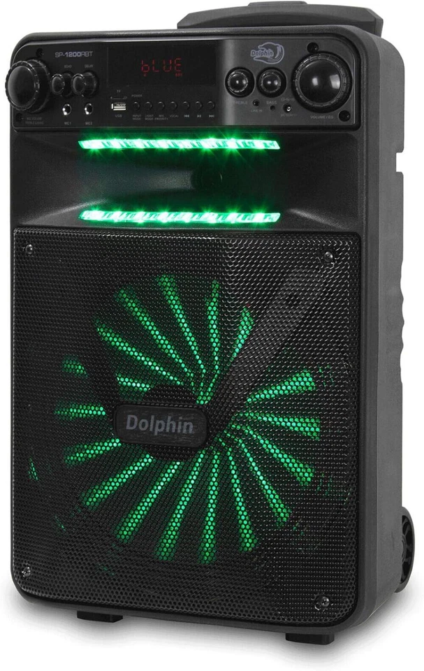 Rechargeable Bluetooth Party Speaker,12”, LED, Radio, USB, AUX, Portable - Image 4 of 4