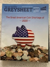 Greysheet Coin Pricing Magazines LOT A Aug Sept Oct Nov 2020 FREE SHIPPING IN US