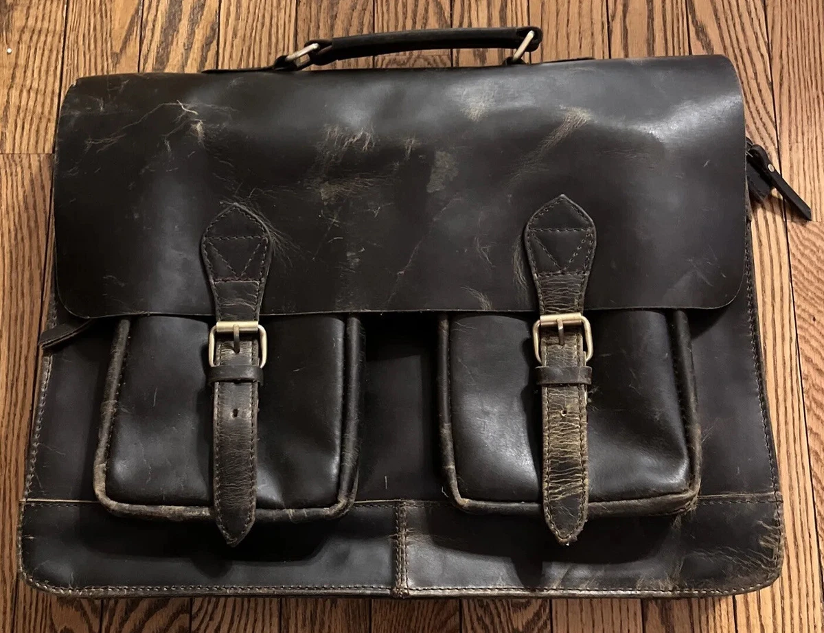 Cowhide Leather Messenger Satchels