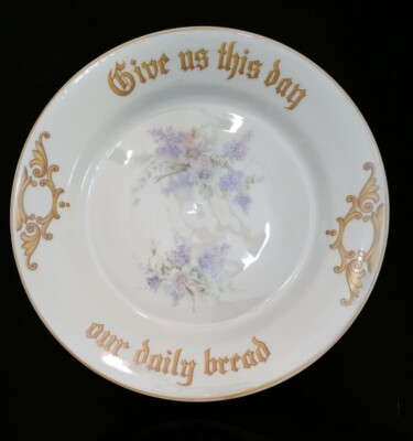 ZS&C Zeh Scherzer Bavaria Give us this day our daily bread Floral 9.75'' Plate