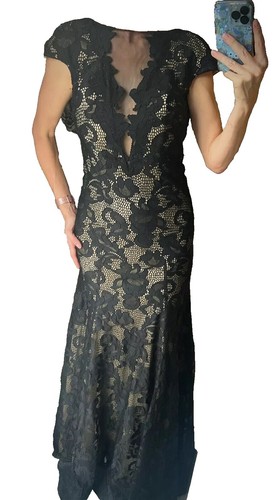 black and beige lace long dress Too Good To Miss Black Floral Lace Sleeveless Maxi Dress