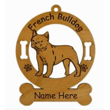 French Bulldog Standing Dog Ornament Personalized With Your Dogs Name 3201