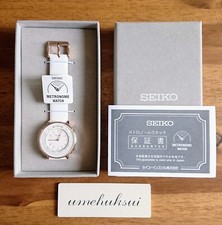 SEIKO Metronome Watch Standard Line Color White SMW002A Wristwatch Japan New