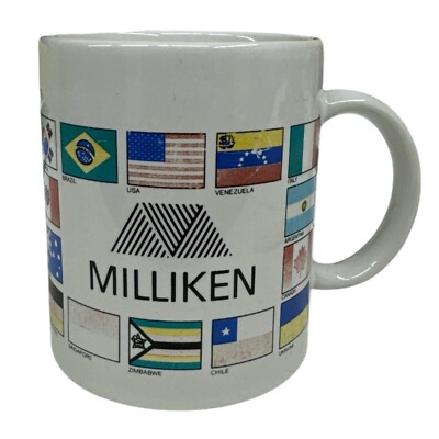 Milliken World Flag Coffee Mug Cup Cocoa Tea 10 Oz