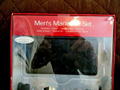 Set manicure uomo 8 pezzi - nuovo con scatola - ottimo articolo regalo - Foto 3 di 6