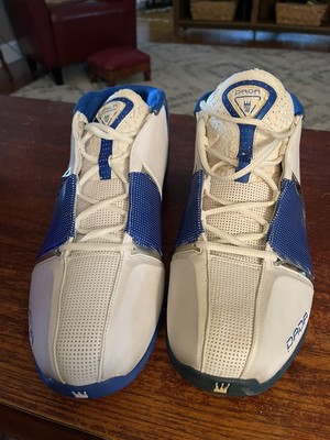 Vintage Dada Monarch Supreme Basketball Shoes Size 18 White/Royal Blue/Silver