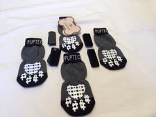 Pupteck Double Sided Anti Slip Dog Socks For Indoor Wear ( Small- Med Size Dog)
