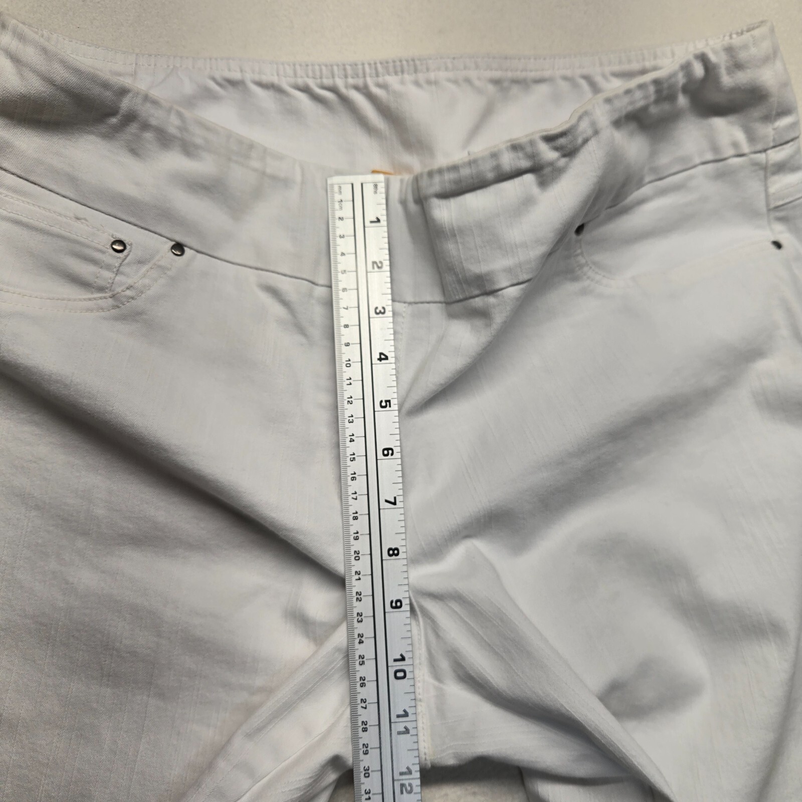 Ruby Rd. Solid White Wide Leg Pants Lightweight A… - image 5