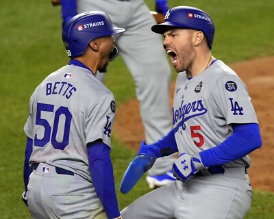 8x10 Photo FREDDIE FREEMAN & MOOKIE BETTS Dodgers 2024 World