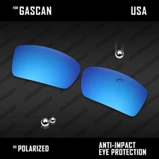 iROX Polarized Replacement Lenses for-Oakley Gascan OO9014  - Ice Blue