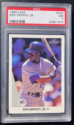 1990 Leaf Ken Griffey Jr #245 PSA 7 HOF SEATTLE MARINERS #670 | eBay