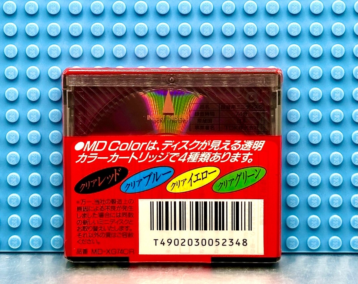 TDK Mini Disc MD-C74 Rosso – Nuovo, 74 Minuti, Registrabile, Confezione Originale