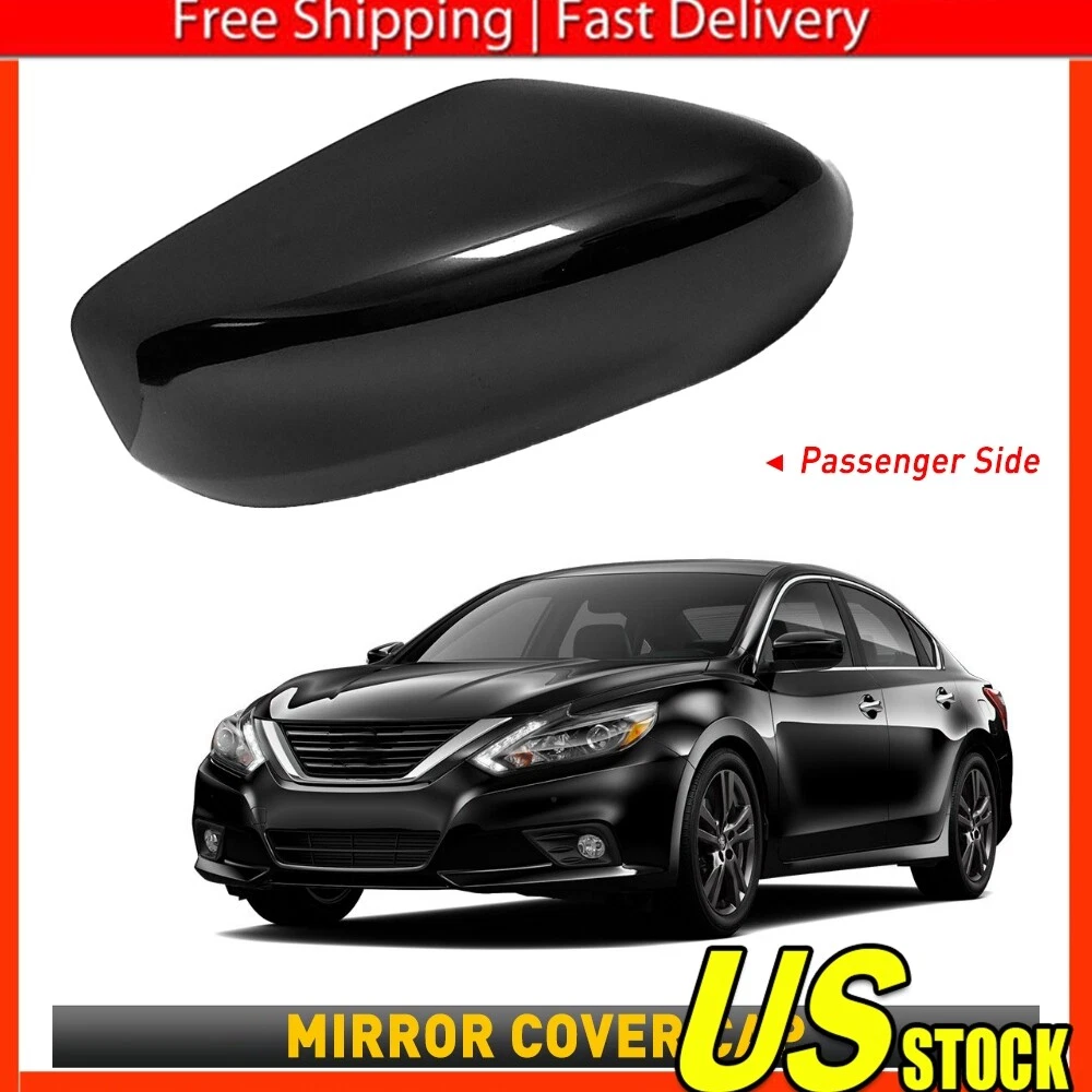 Paintable Black Passenger Side Mirror Cover Fits for Nissan Altima