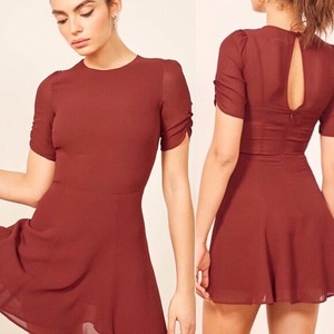 reformation garnet dress