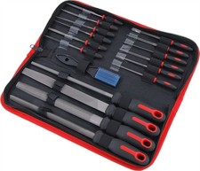 18pc Metal File & Needle Set Round Flat Triangular Half Round Square