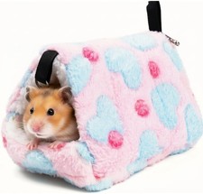 Cozy Hideout House for Small Animals - Soft Washable Bed for Guinea Pigs, Chinch