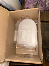 Frosted arch table numbers signs for wedding reception