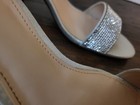 I Miller Women’s Silver Rhinestone Strappy Ankle Strap Open Toe Sandals Size 7 — photo 9