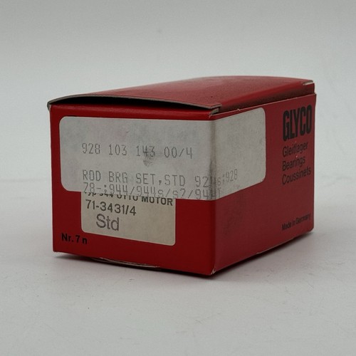 Juego De Cojinetes De Biela NOS Porsche 928 GLYCO 71-3431/4 STD - Picture 2 of 4