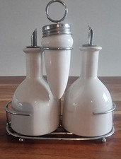 Keramik Set Salz/Pfeffer & Öl [weiss]