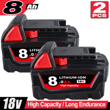 For Milwaukee 48-11-1880 M18 LITHIUM HIGH OUTPUT XC8.0 8.0Ah Battery Pack 2 Pk 