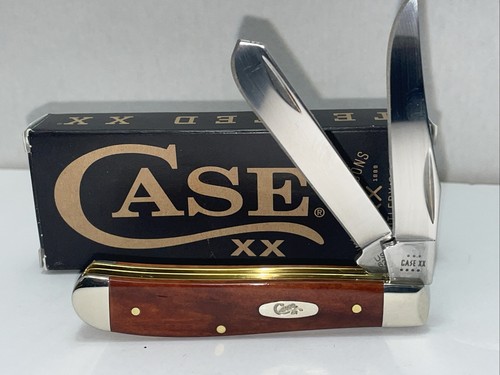 Case XX Pocket Knife Chestnut Bone Smooth Mini Trapper 2 Blades (6207SS ...