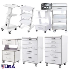 AZDENT Dental Mobile Cabinet Cart with Drawers /Medical Tool Cart Trolley