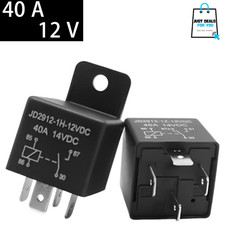 12V 40A 4 Pin SPST Car Relay Waterproof Automotive Switch Truck Boat 2 Pack Cars