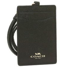 Coach Card Case, IMBLK, Black
