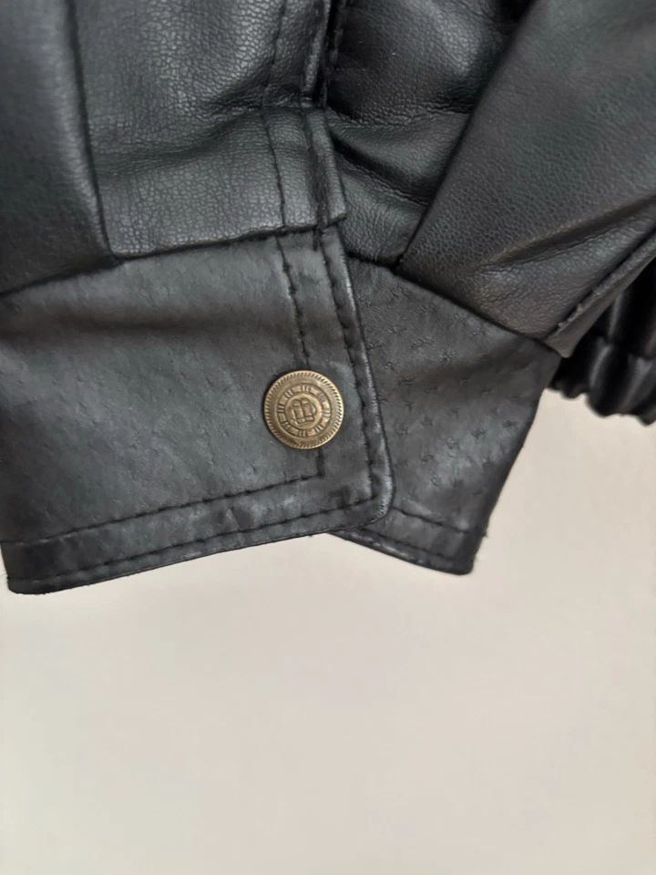 Chaqueta de cuero sintético vintage Bum Steer Foto 4 de 4