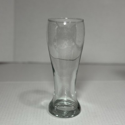 Brooklyn Brewery Etched Beer Glass 16oz Pilsner Craft Barware Collector Glass