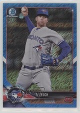 2018 Bowman Chrome Prospects Blue Shimmer Refractor 5/150 TJ Zeuch #BCP56 0q0