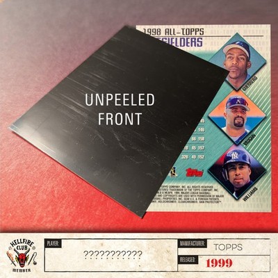 1999 Topps Baseball UNPEELED Mystery Finest Guerrero?/Vaughn?/Williams?