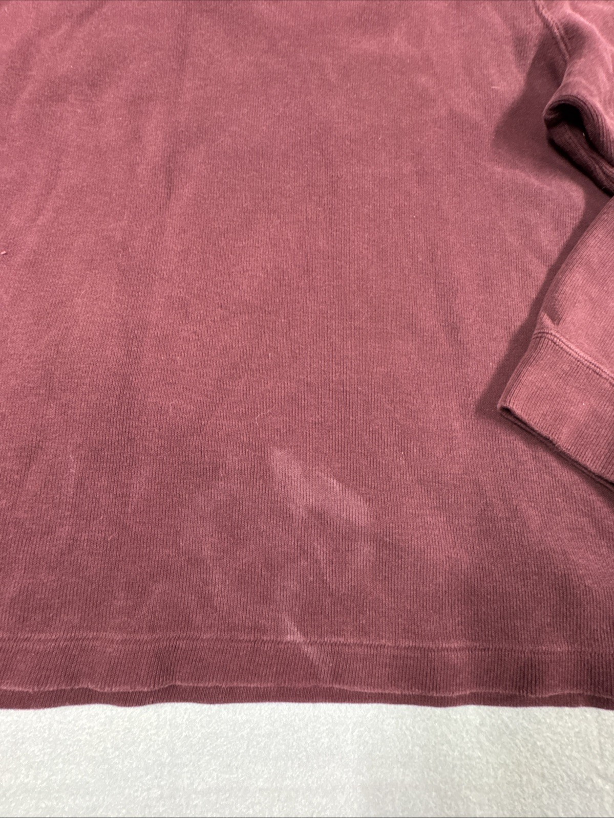 Polo Ralph Lauren maglione finto collo 1 4 zip verde logo pony taglia XL bordeaux