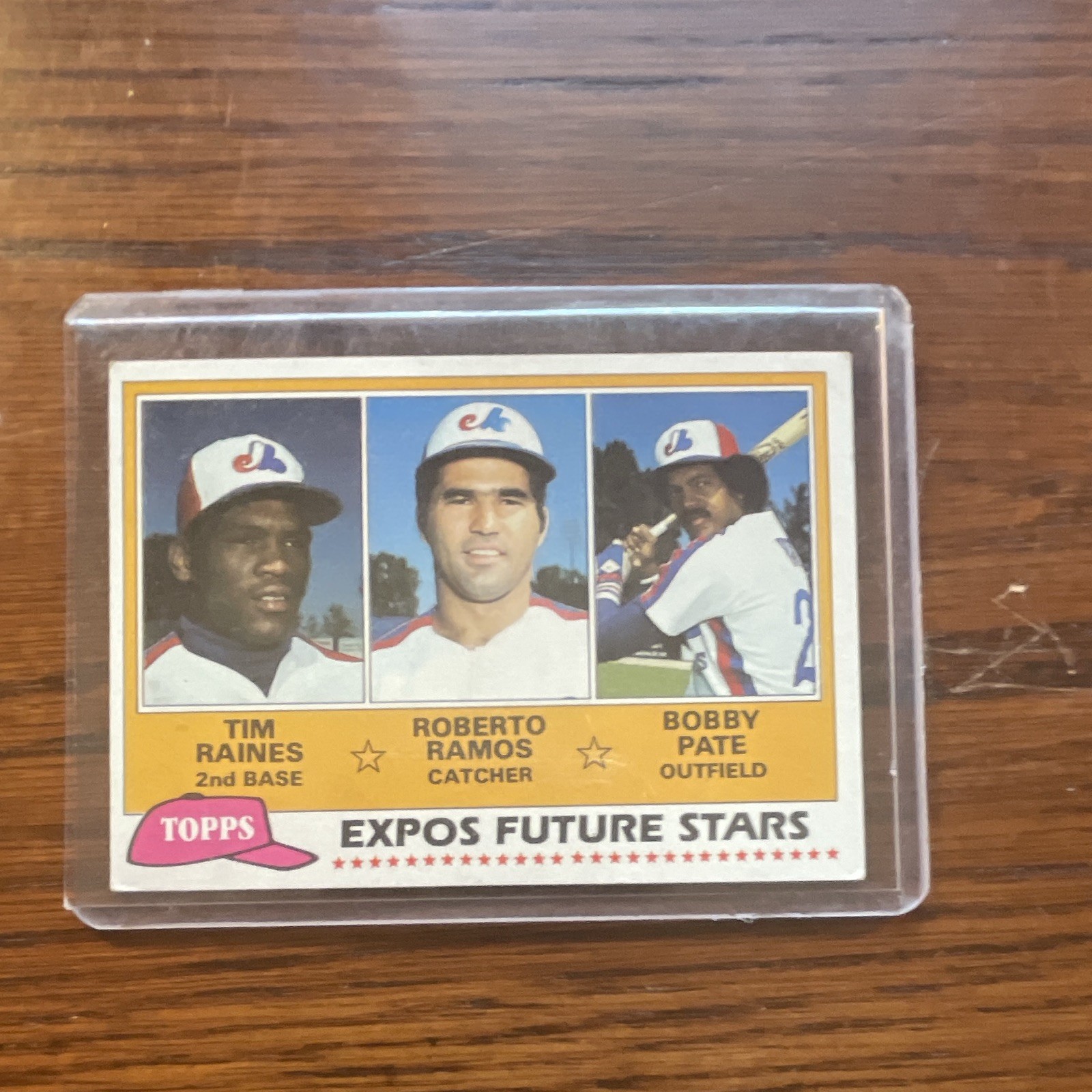 Topps 1981 Future Stars Rookie Tim Raines Bobby Ramos Bob Pate Expos #479