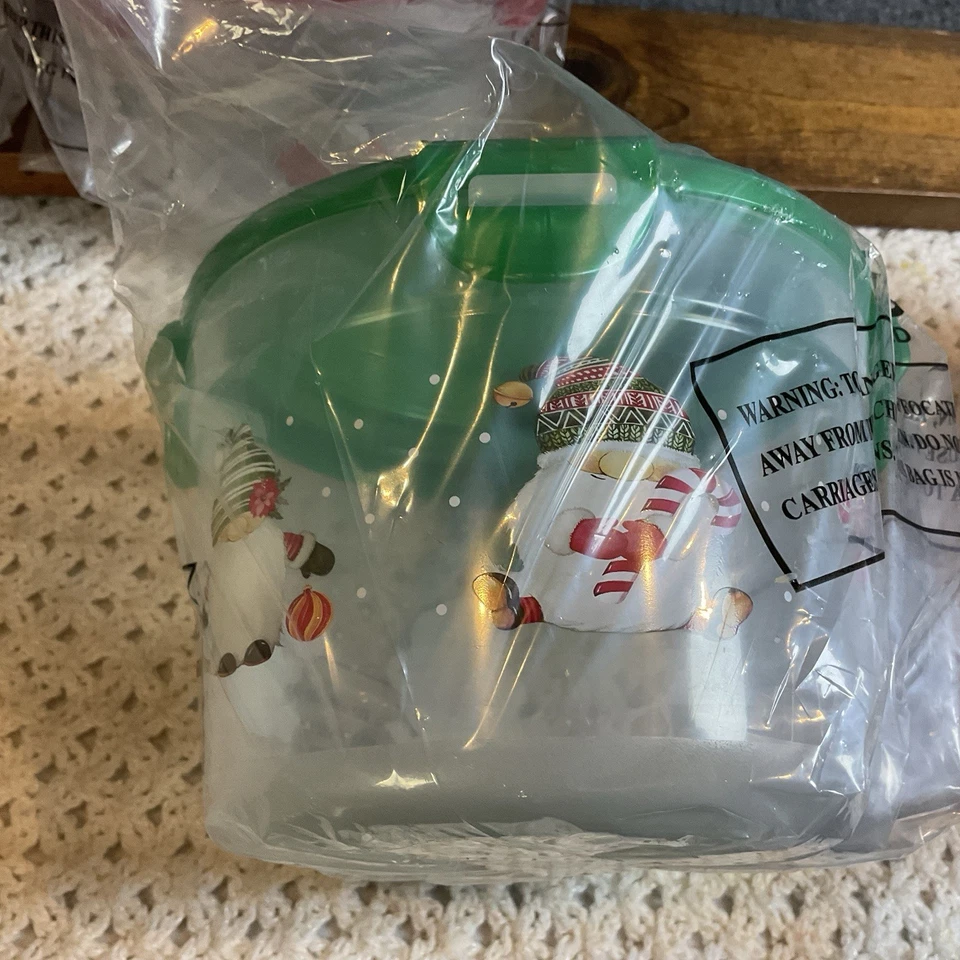 Juego de 6 contenedores de vacaciones de Navidad divertidos multicolores QVC Lock & Lock nuevos en caja Foto 4 de 4