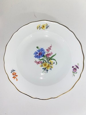 Meissen Blume 3, flacher Teller / Speiseteller -  Durchmesser 25 cm,  1. Wahl 