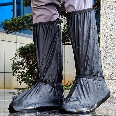 PVC und Nylon Überschuhe zum Schutz vor Regen beim Radfahren