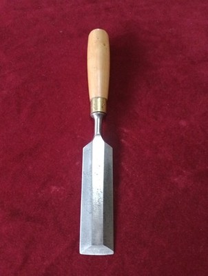 Vintage 1 1/2 Zoll breit abgeschrägte Kanten Holz Meißel Buchsbaum Griff