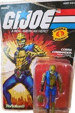 G.I. Joe Cobra Commander ReAction  Super7 Figure MOC NEW Damaged Card