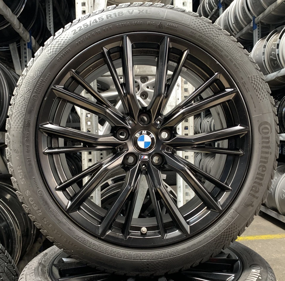 4 Orig BMW Winterräder Styling 796 M 225/45 R18 95V 3er G20 G21 4er G22 G23 6885 - Bild 2 von 3
