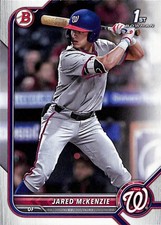 2022 Bowman Draft #BD-5 Jared McKenzie Washington Nationals 1st Bowman
