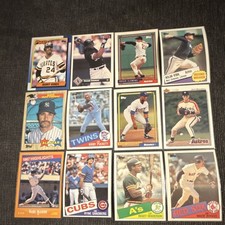 MLB HOF STAR LOT Bonds Thomas Ryan Clemens Henderson Boggs Puckett Sandberg +12