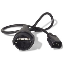 APC Power Cord, C14 to CEE 7/7 Schuko, 0.6m, Black AP9880