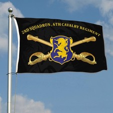 2nd Squadron, 6th Cavalry Regiment US Army Flag 3x5Feet with Brass Grommets